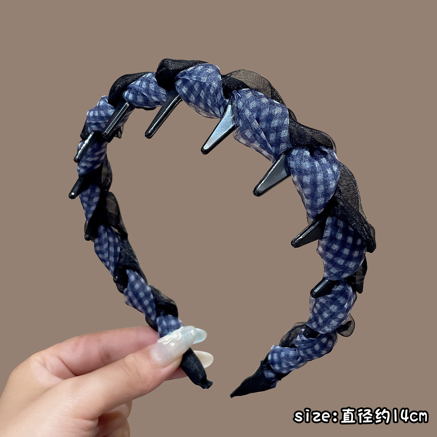 Diadema alta para mujer, nueva colección 2026, accesorio para el cabello estilo Chanel francés, elegante banda ancha para el cabello.