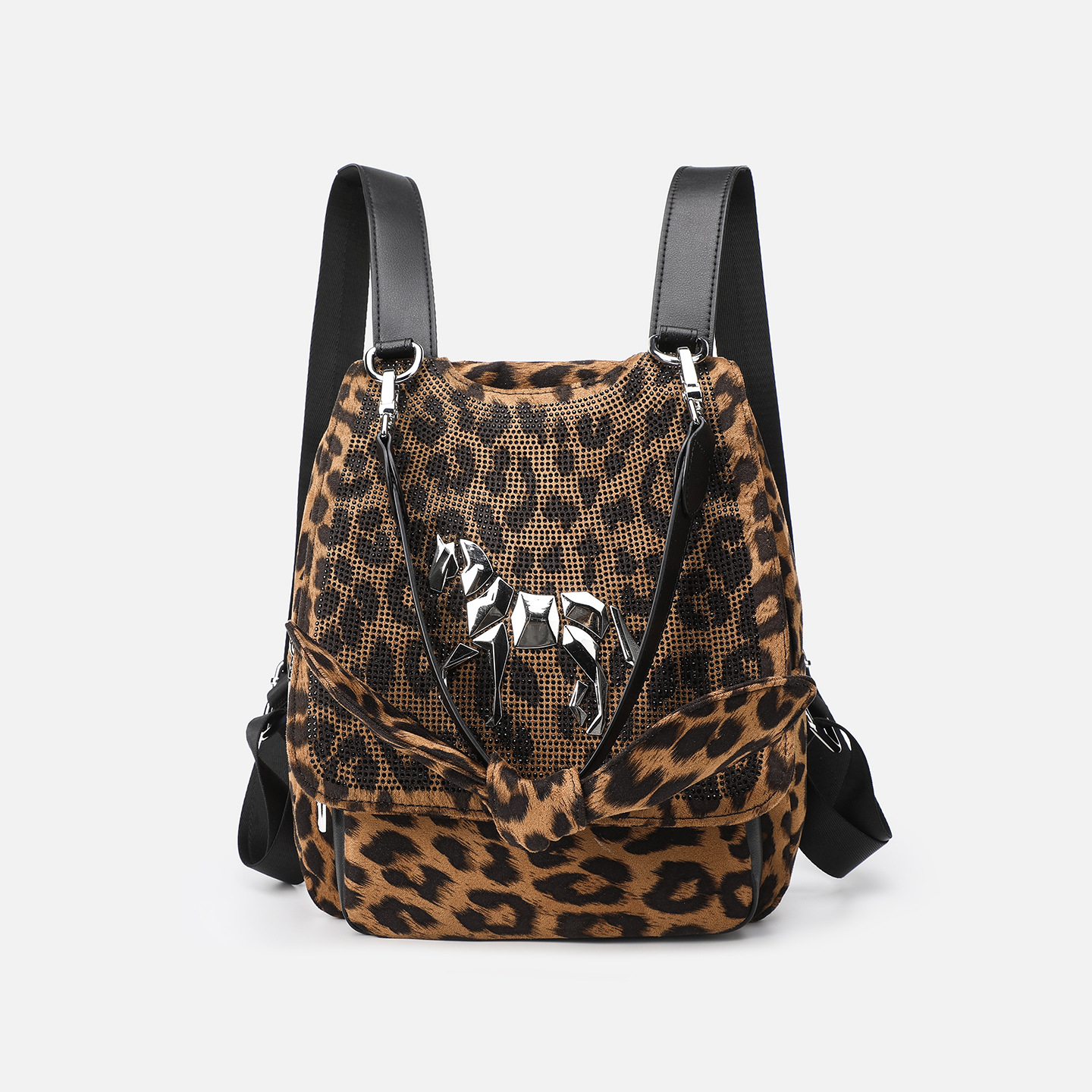 Casual damas mochila con diamantes de alta calidad animal con cremallera suave mochila de viaje de almacenamiento de moda LP7279 #