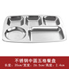 Dinner plate stainless steel for elementary school students, increased thickness