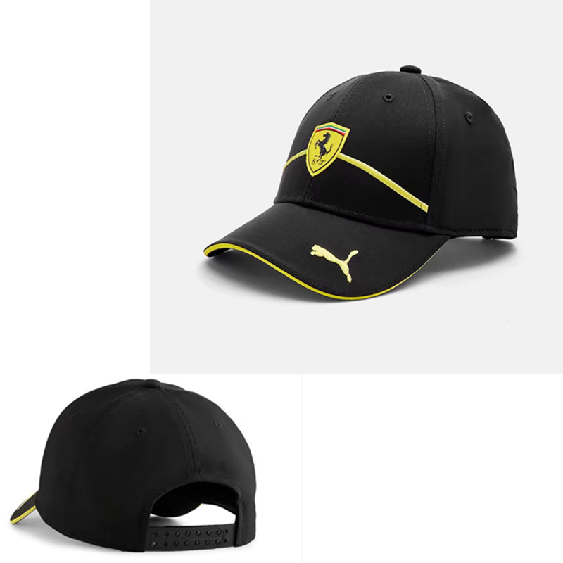 2024 nuevo estilo transfronterizo negro techo duro Red Bull League fan gorra de béisbol sombreado protector solar hombres y mujeres estilo bordado de moda