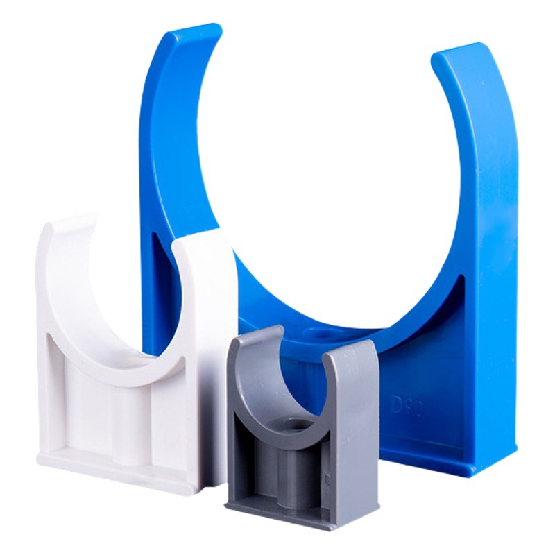 Accesorios de código de fuerza de tubería de suministro de agua de PVC Abrazadera de tubería en forma de U Tarjeta de equitación de pared engrosada Tarjeta de silla fija Tubería de suministro de agua al por mayor