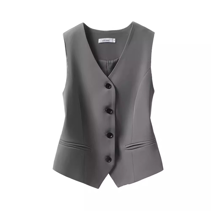 Suit Vest Women's Vest 2025 Autumn New Top Slim Sleeveless Waistcoat Short Style Elegant Layered Vest Suit Vest Women's Vest 2025 Autumn New Top Slim Sleeveless Waistcoat Short Style Elegant Layered Vest