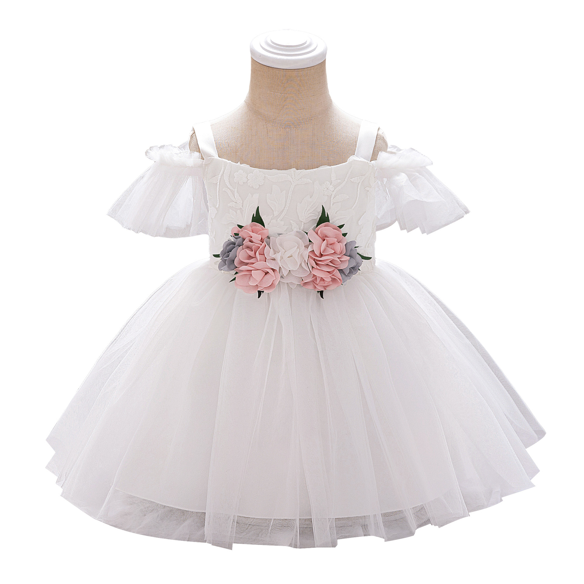 2026 nuevo vestido de niñas bordado vestido de princesa vestido de aniversario vestido de boda vestido de princesa florista vestido de espectáculo