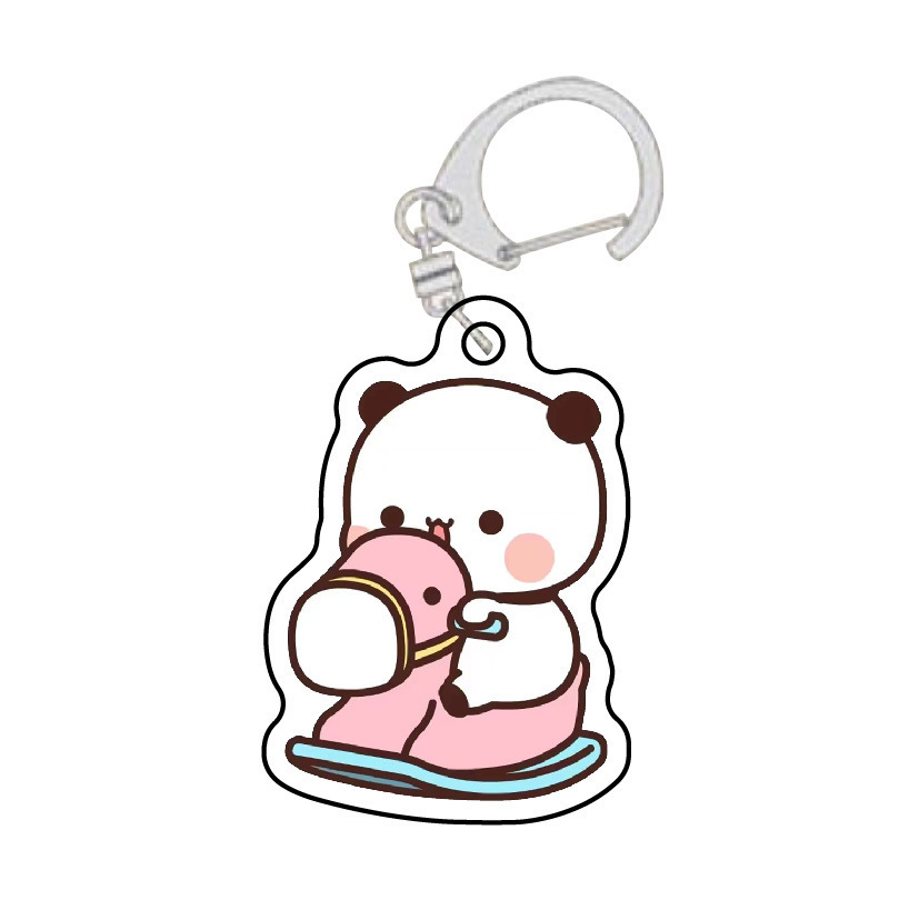 Cute pequeño dos tecidos de tela un dos colgantes acrílicos estudiantes caricaturas personales mochila colgar decoración personalizada image 22