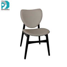 欧式酒店高级感餐厅餐椅轻奢意式家用休闲水曲柳实木靠背椅子