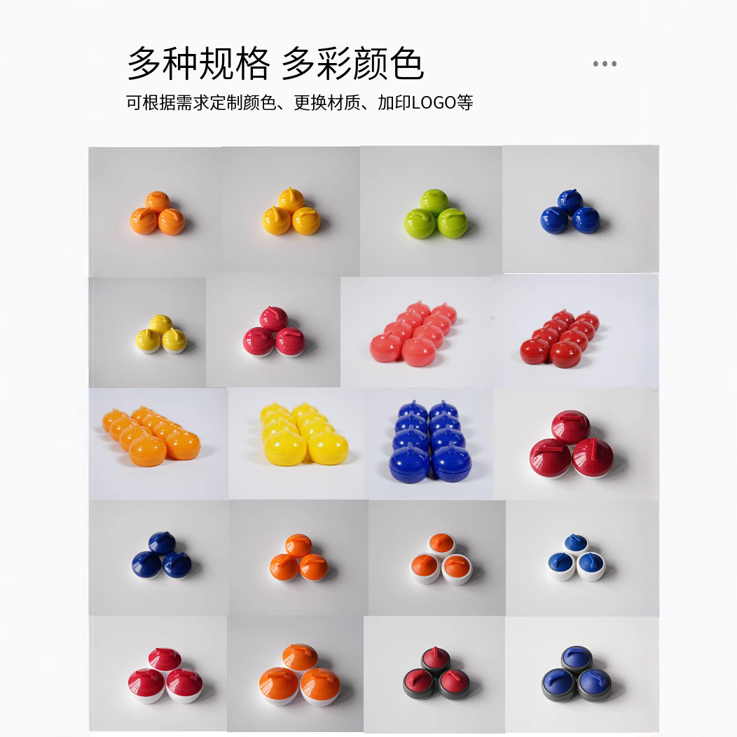 Mini juego de curling de plástico ABS para niños, juguete educativo de mesa, juego de competición de curling, bola de curling de mesa, venta al por mayor.
