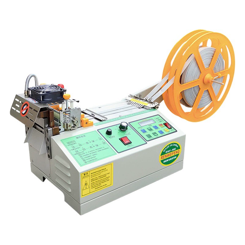 Станок для резки лент с большим ЖК-экраном, резак для строп, отрезчик лент, режущий станок, малогабаритный станок для горячей резки, мощный станок.