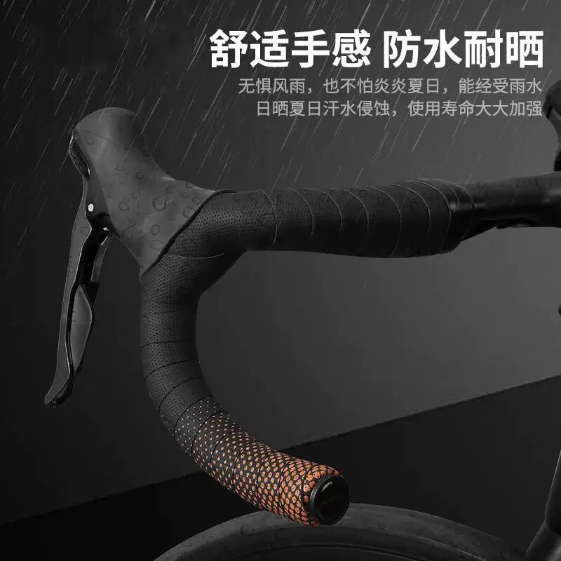 Road Bike Curved Handlebar with Anti-Fouling and Wear-Resistant Bicycle Dead-Fly Professional Handlebar Wrapped with Breathable, Comfortable, Non-Slip and Shock-Resistant Ready Stock