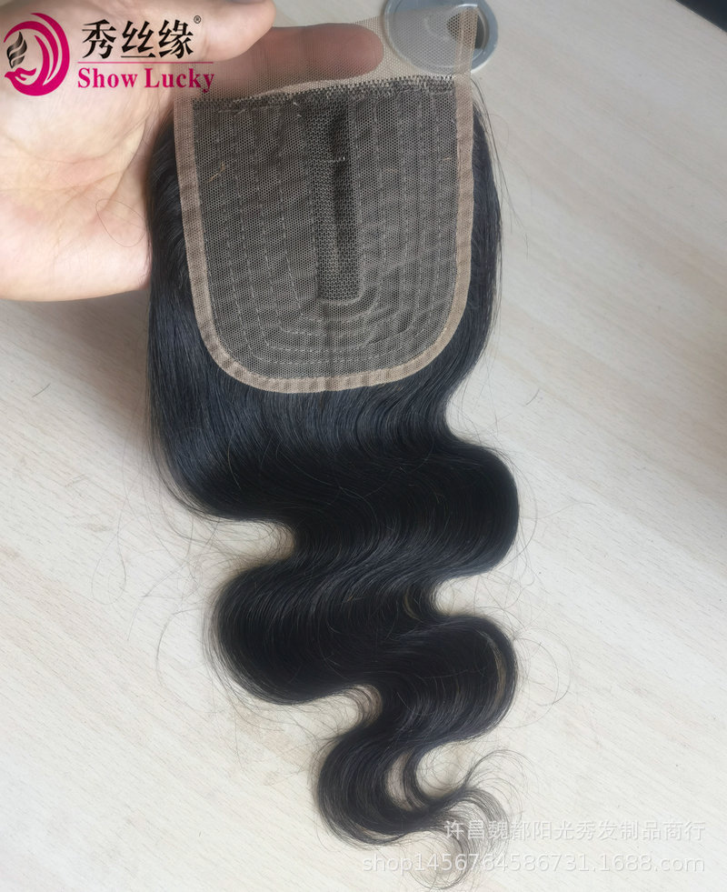 Body wave hair block lace accessories 4x4 place closure factory directly provides one generation of shipment