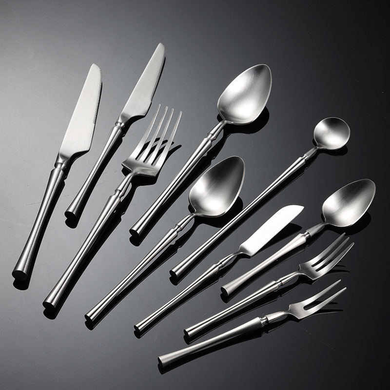 エイン304ステンレス製スリムデザイン洋食器セット、複数サイズ展開、ナイフ・フォーク・スプーンセット、ホテルギフト・食事用|undefined