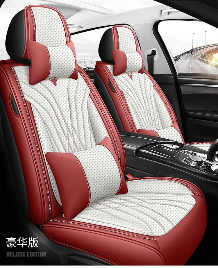 Wholesale Autumn Full-Coverage Car Seat Covers High-End Perforated Leather Car Seat Covers Four-Season Cushions