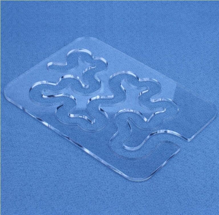 Amazon especial-en forma de costura patchwork regla de plástico acrílico Procesamiento de regla de costura plantilla patchwork herramienta