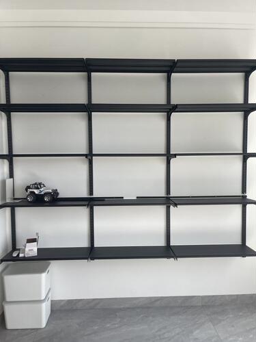 Double slot wall rail bookshelf metal track wall shelf storage rack coat rack wall rail bracket shelf accessories