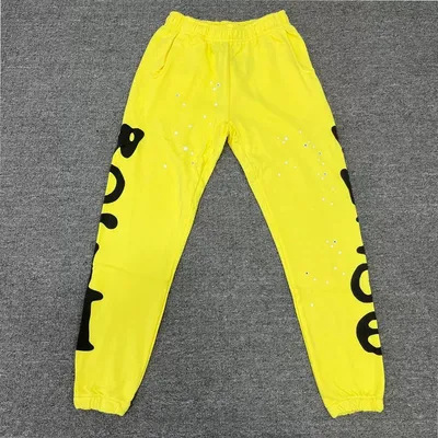 In-Stock Spider555 Foam Print American Street Hip-Hop Loose Casual Long Pants Sports Suit Autumn New Model
