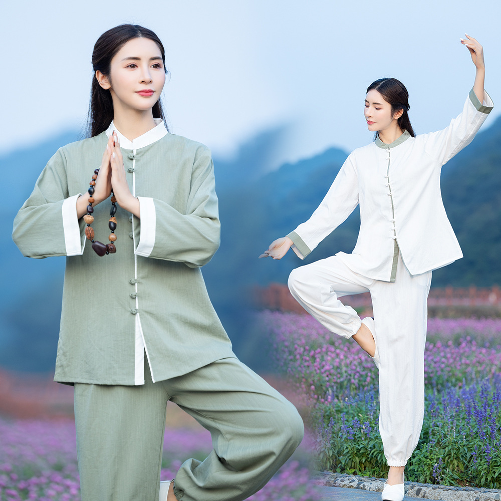 中國風禪修行女打坐瑜珈服棉麻套裝寬鬆茶服女裝太極服居士養生服 網友推薦 Ali 3531 Verybuy Fashion 中國風禪修行女打坐瑜珈服棉麻套裝寬鬆茶服女裝太極服居士養生服 網友推薦 Ali 3531 Verybuy Fashion