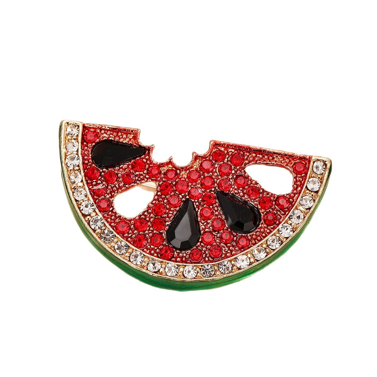 Vintage Fruit Brooch With Diamonds Alloy High-end Creative Style_voghion.com