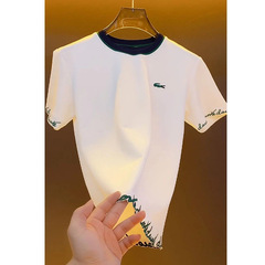 【高品質】ヨーロッパビッグブランド高級半袖Tシャツメンズ25夏新作ファッションカジュアルラウンドネック