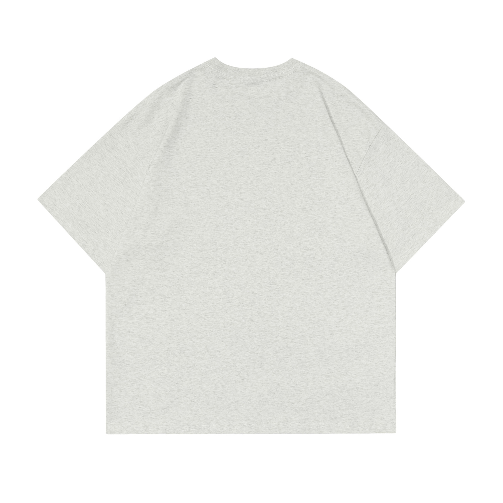 ST423 American Street 2025 verano diseño de impresión de letras camiseta de manga corta unisex suelta de alta gama para hombre