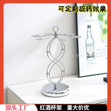 红酒杯架铁艺倒挂高脚杯架子酒杯收纳置物架酒柜创意金属装饰摆件