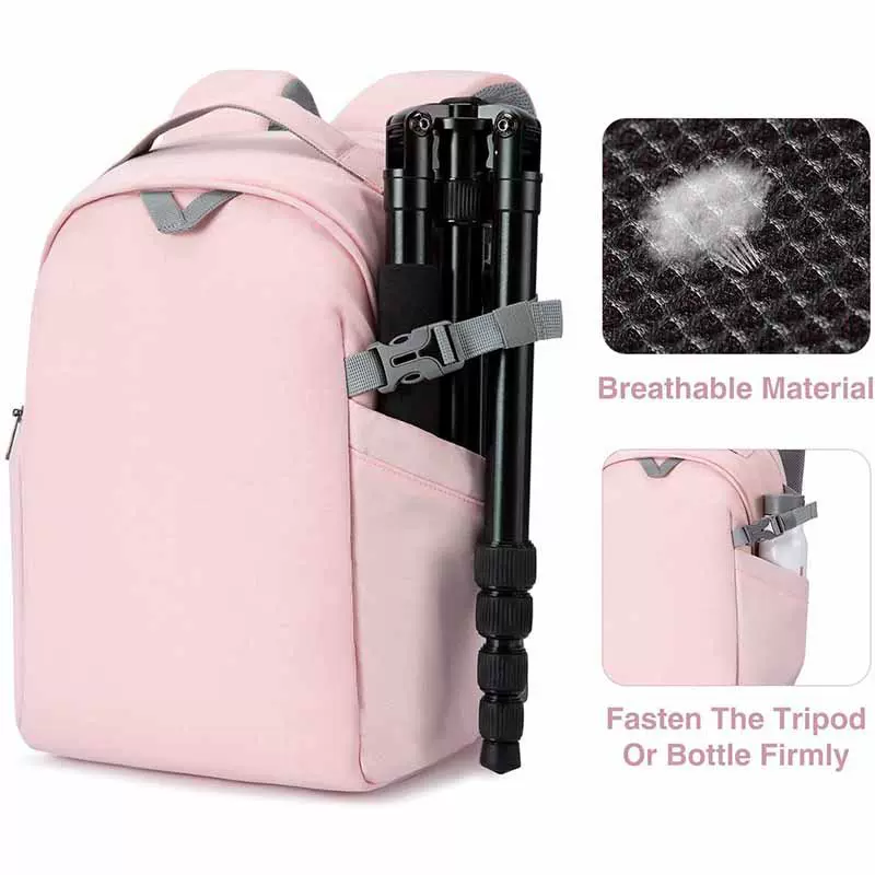 亚马逊新款相机背包多分隔层摄像机包 外出户外单反相机包双肩包