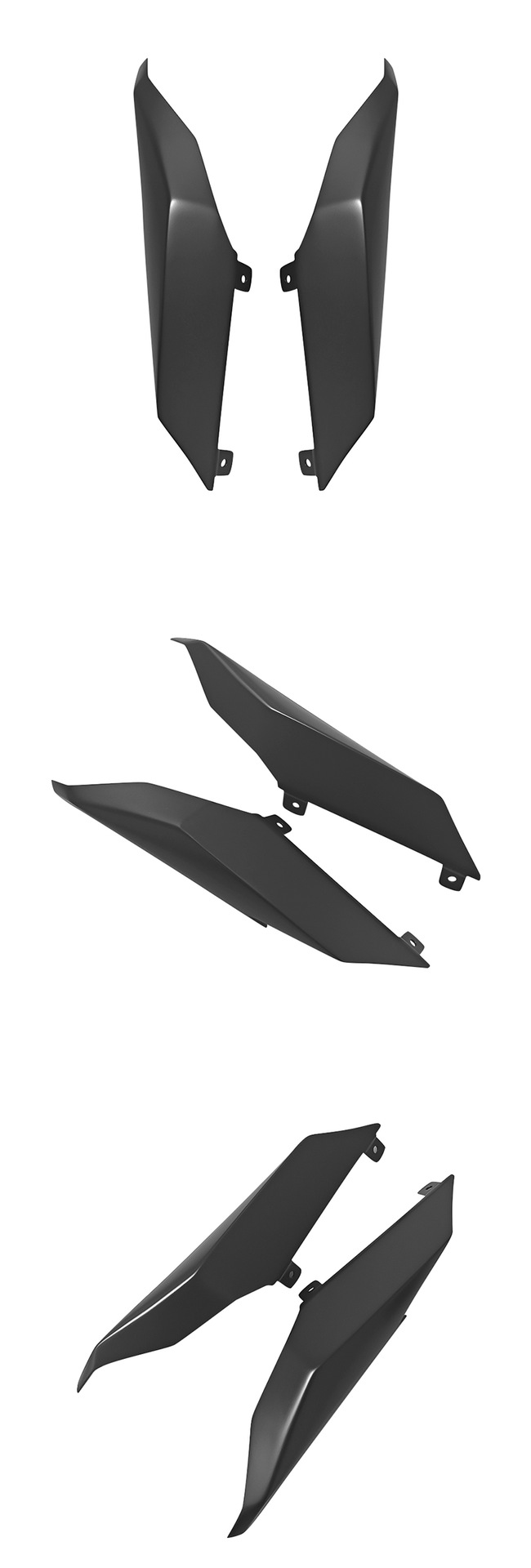 Applicable Kawasaki ZX-4R ZX-25R/SE ZX-4RR rear tail aft fairing spoiler aft wing fitting