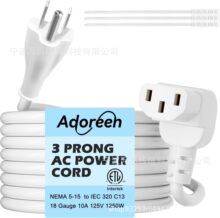 NEMA5-15P��IEC 90��б��L��C13  3צ18AWG2Ӣ����X�ҕ��Q�Դ