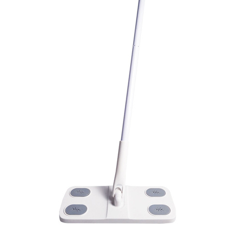 Hand-free flat mop, disposable electrostatic dust removal paper with mop reinforcement rod for hair removal, small flat mop for the floor