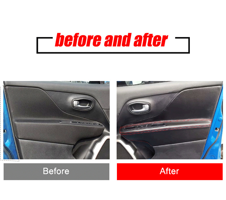 Suitable for Jeep Renegade Car Door Panel Armrest Modification for Leather Soft Leather Decorative Leather