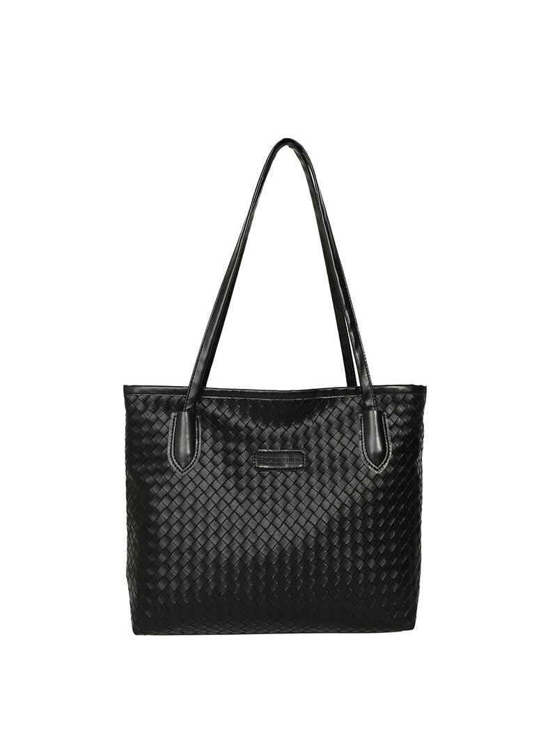 Bolsa de gran capacidad para mujeres 2026 nuevo estilo coreano de moda de viaje bolso de hombro universal de moda tejido bolso de mano