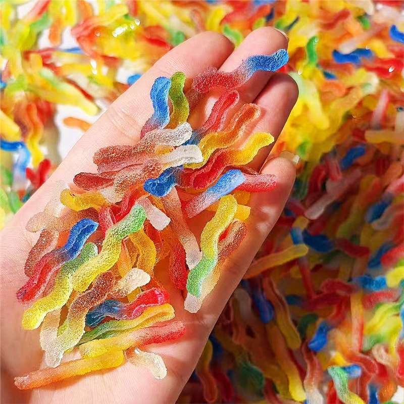 Wavy sugar high-color caterpillar twist candy spiral worm hairpin resin handmade ball filler DIY accessories Wavy sugar high-color caterpillar twist candy spiral worm hairpin resin handmade ball filler DIY accessories