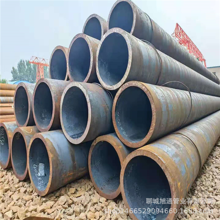 天津Q345B大口径无缝管377*30 热轧Q345B厚壁无缝钢管 整只零切