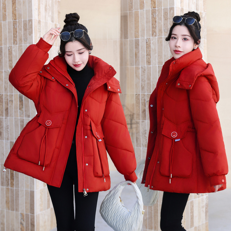 Algodón para mujeres 2024 nueva chaqueta de algodón de moda de invierno ropa de algodón larga y gruesa chaqueta de algodón para mujeres image 5