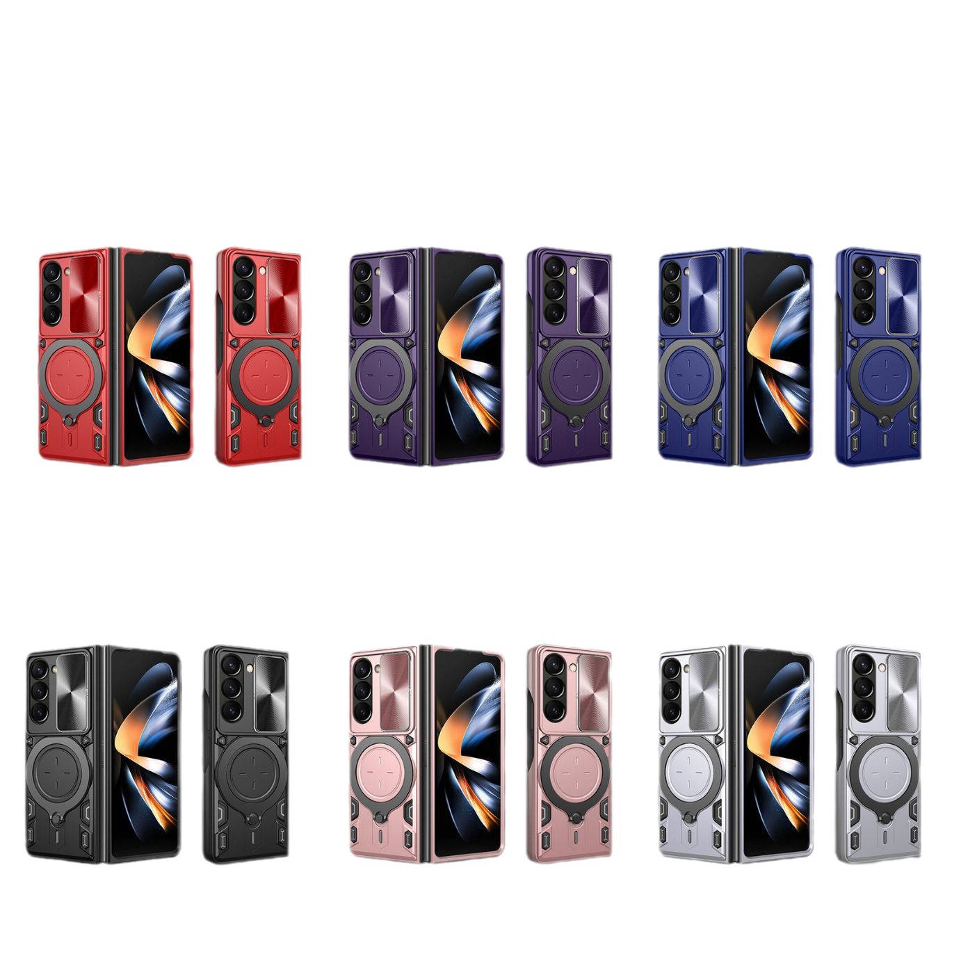 Cover magnetica per samsung z fold 5 con supporto a scomparsa_voghion.com