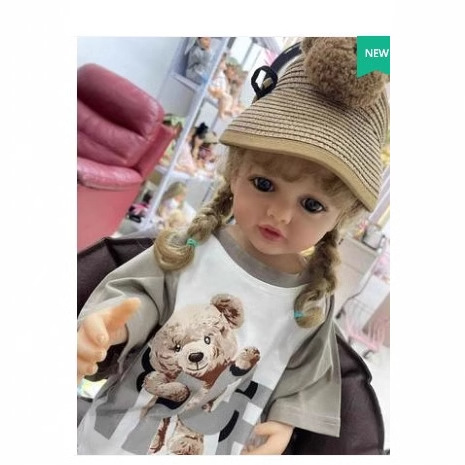 55cm pegamento completo puede entrar en agua simulación muñeca Betty alta versión implante de pelo