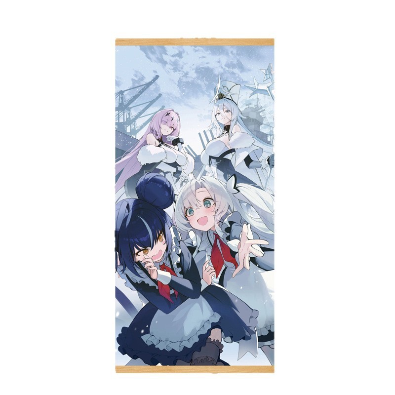 漫画コミック甘くてかわいい女の子ポスター工場ドロップシッピング無垢材スクロール吊り絵画越境電子商取引 Xiyin|undefined