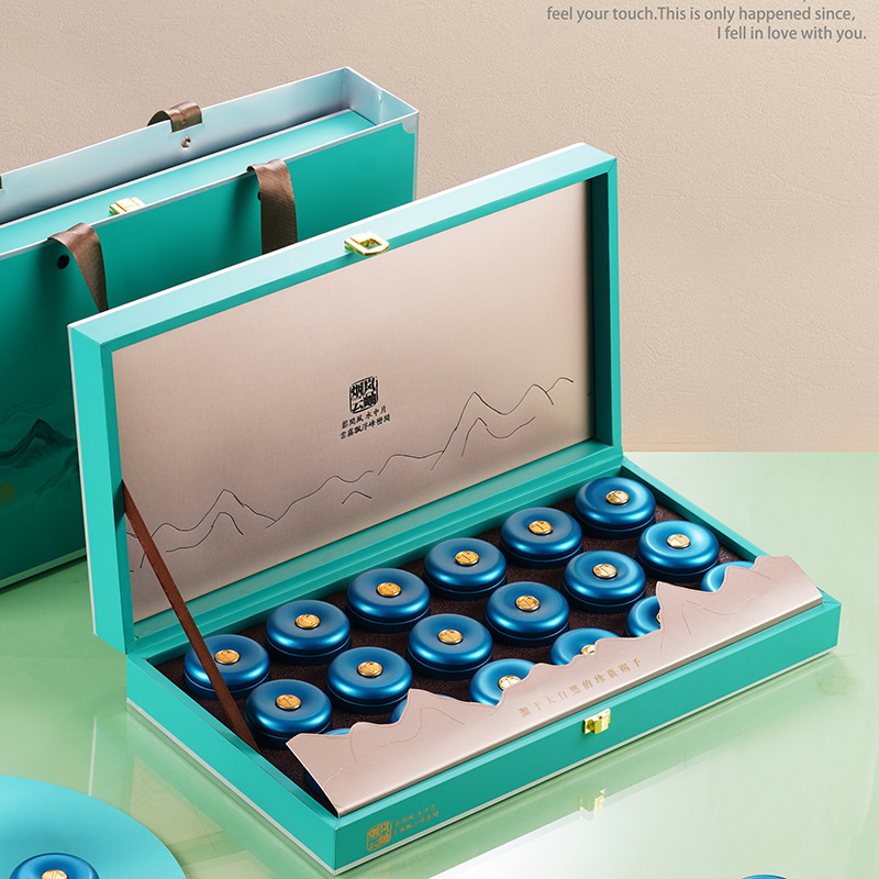 新款白毫银针包装盒空礼盒福鼎白茶小罐装白毫银针礼盒空盒定制