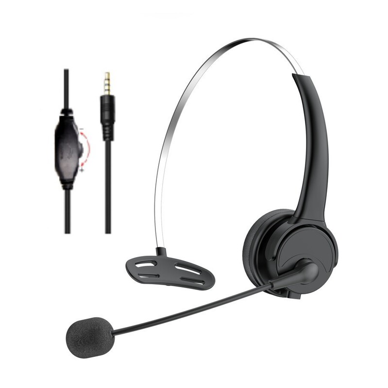 Factory Wholesale Over-Ear Headphones Single-Ear Call Center Headset Noise-Canceling Microphone Office Customer Service Live Broadcast Operator Factory Wholesale Over-Ear Headphones Single-Ear Call Center Headset Noise-Canceling Microphone Office Customer Service Live Broadcast Operator