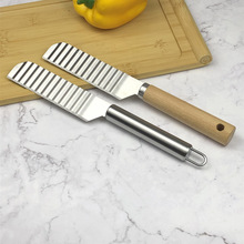 不锈钢狼牙土豆刀厨房家用切菜花式切条器波纹波浪刀薯条洋芋专用