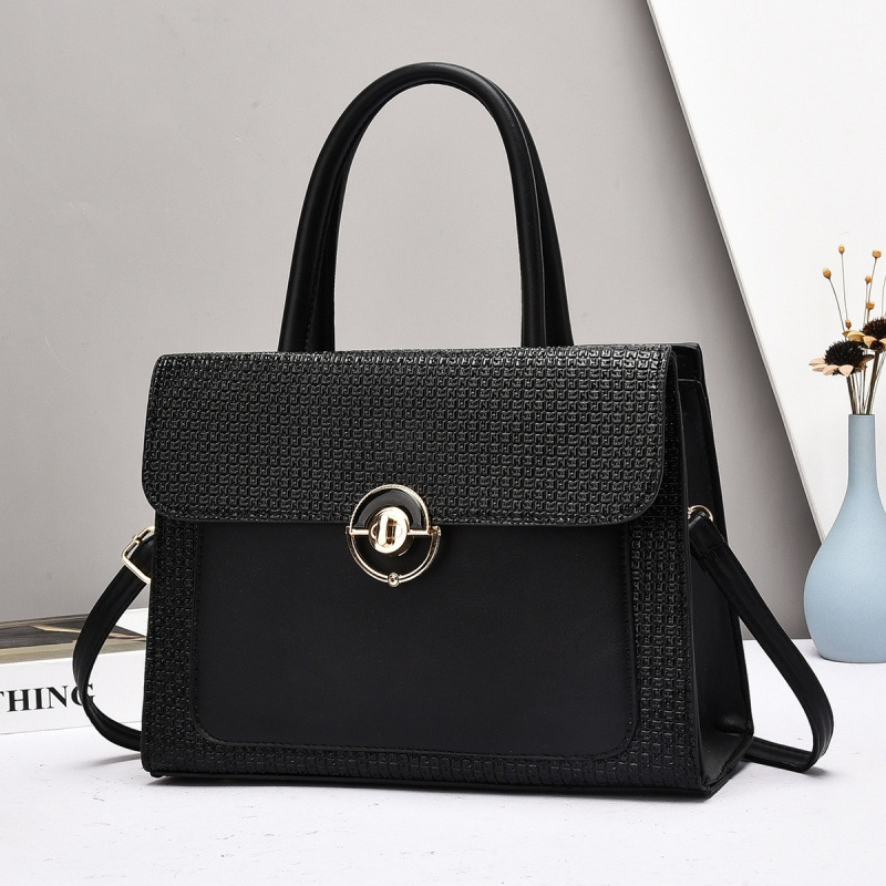 Bolsa de mano de bloqueo a cuadrillas, bolsa de hombro exquisita, bolsa de hombro de transporte de gran capacidad, bolsa de moda, bolsa de mano