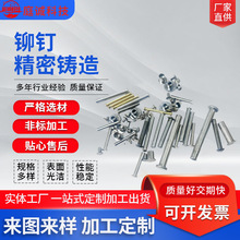 304不锈钢半空心铆钉圆头铝铆钉平头铜铆钉非标半空心铁铆钉定 制