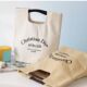 Canvas Tote Bag Portable Ins Lunch Bag Custom Hand-Carry Work Commute Lunch Bag Large Capacity Bag Custom-Made