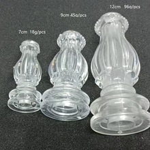 26x70mm小号花瓶形状多层面亚克力大机台注塑一次成型DIY塑胶加工