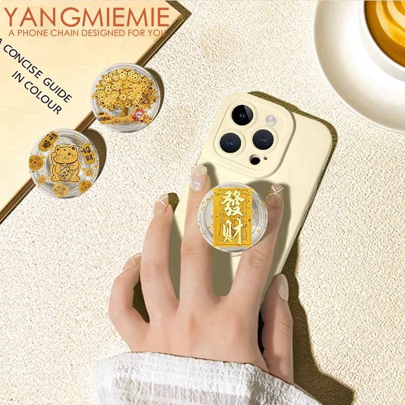 La caja de dinero creativa del soporte de airbag para teléfonos móviles pegado 360 rotación telescópico perezoso persiguiendo la mesa