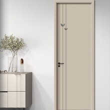 轻奢卡其色 加厚橡木实木烤漆防水防潮时尚简约室内卧室房间门