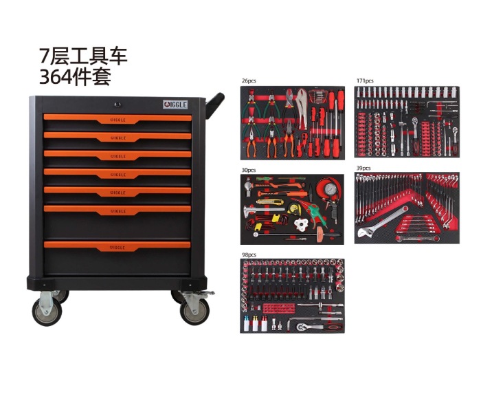 Carro de herramientas para automóviles, gabinete móvil, gabinete de herramientas pesadas, herramientas de manga, gabinete de piezas multicapa, juego completo de salón de belleza