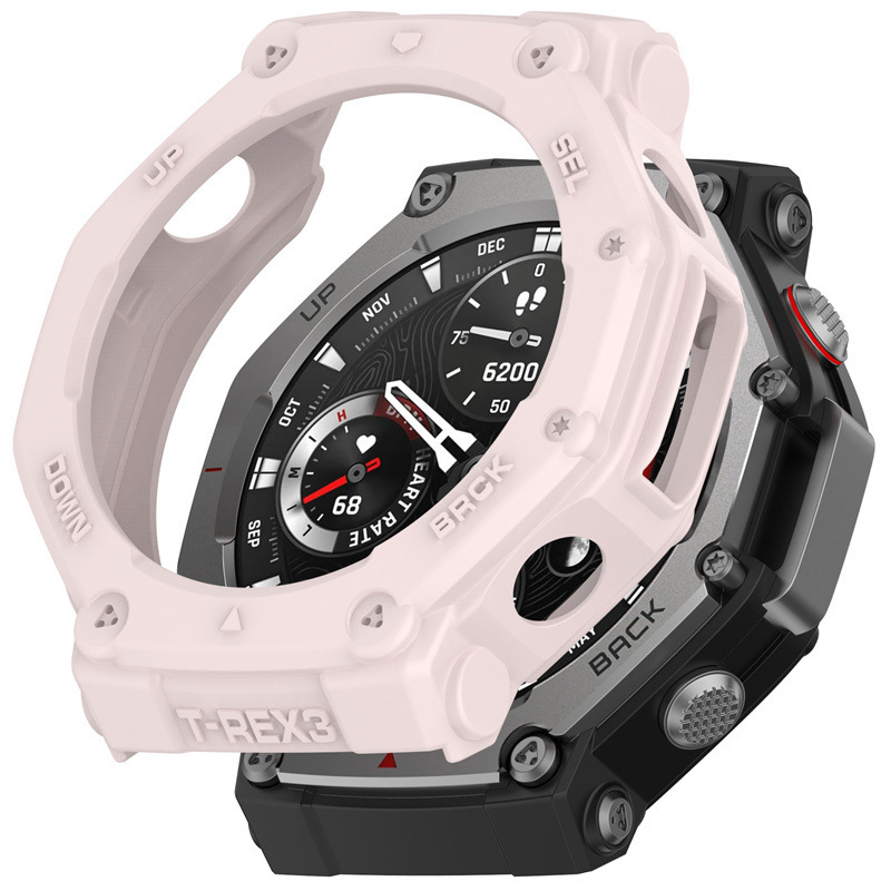 Suitable for AMAZFIT Huami T-Rex 3 watch armor protective cover rex3 frame anti-fall half-pack hollow soft shell 3