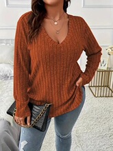 S 49673 V Neck Long Sleeve T-Shirt V�쳤��T�� ŷ���羳
