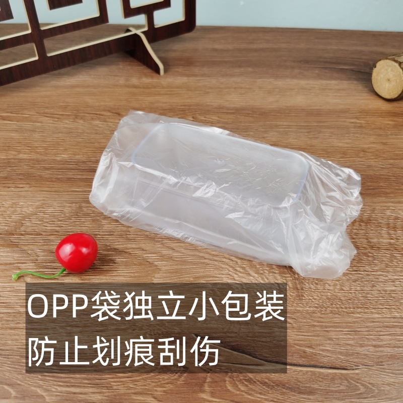 Caja de almacenamiento de Internet celebridad mousse leche de soja tiramisú galleta caja de embalaje rectangular caja desechable de plástico transparente