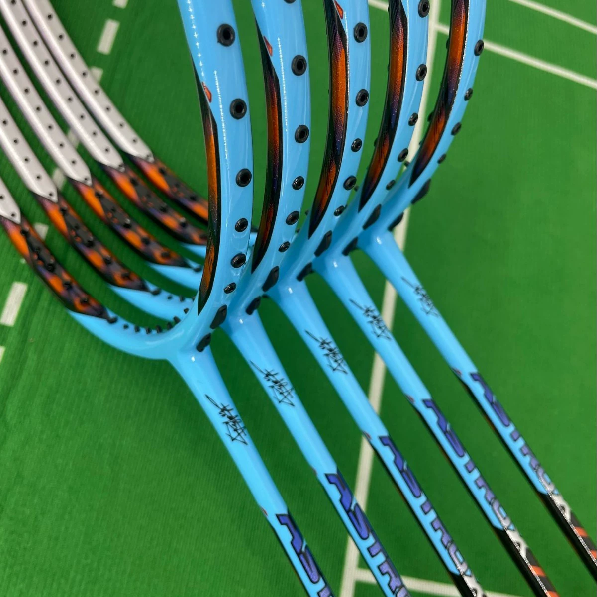 Высококачественный небесный топор 77PRO ракетка для бадминтона полностью углеродистая 46T внутри