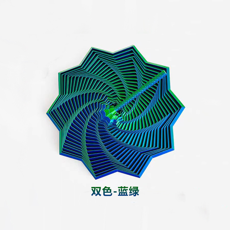3d打印萝卜塔多边形螺旋塔带操作把手视错觉玩具跨境创意解压玩具|undefined